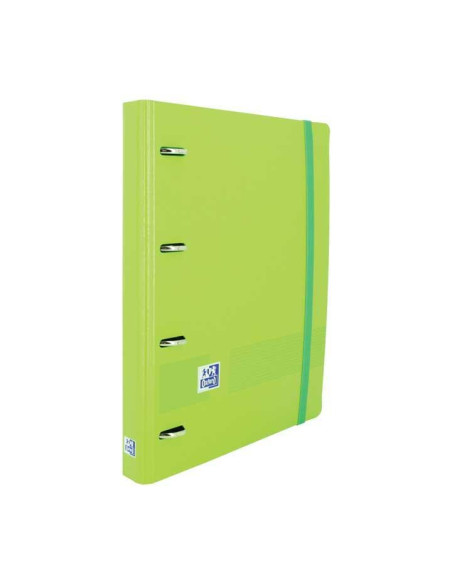 CARPEBLOC OXFORD SCHOOL EUROPEANBINDER POLYFOAM A4 4 anMIXTAS 35mm con RECAMBIO 100 hj CUADRIC5x5 VERDE MANZANA