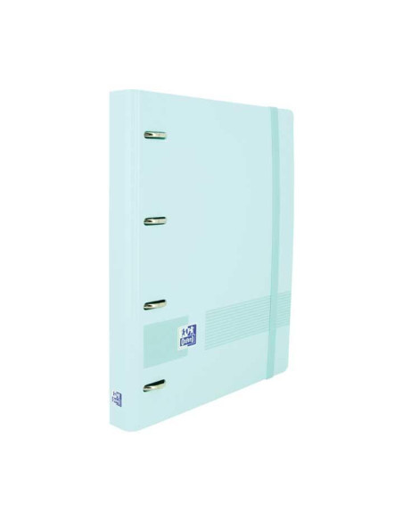 CARPEBLOC OXFORD SCHOOL EUROPEANBINDER LIVE&GO POLYFOAM A4 4 anMIXTAS 35mm con RECAMBIO 100 hj CUADRIC5x5 AZUL PASTEL