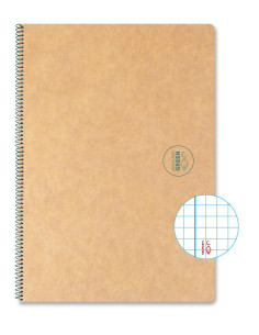 CUADERNO ESPIRAL 50h ESCOLOFI GREEN ESCOLAR A4 4x4 2