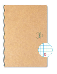 CUADERNO ESPIRAL 50h ESCOLOFI GREEN ESCOLAR A4 5x5 2