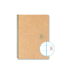 CUADERNO ESPIRAL 50h ESCOLOFI GREEN ESCOLAR A5 HORIZONTAL 2