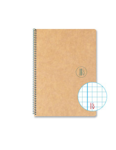 CUADERNO ESPIRAL 50h ESCOLOFI GREEN ESCOLAR A5 4x4 2