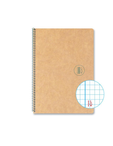 CUADERNO ESPIRAL 50h ESCOLOFI GREEN ESCOLAR A5 4x4