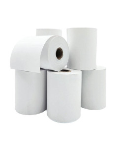 PAQUETE 8 ROLLOS PAPEL TÉRMICO DE SUMADORA 80x60mm 55gr 2