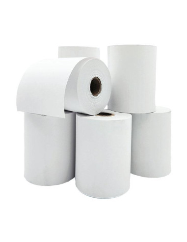 PAQUETE 8 ROLLOS PAPEL TÉRMICO DE SUMADORA 80x60mm 55gr