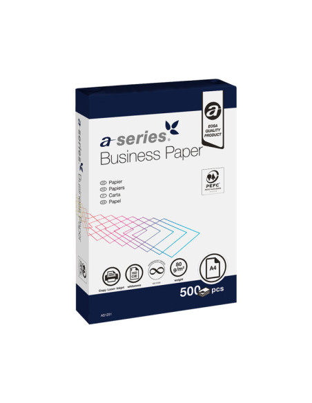 CAJA 5 PAQUETES 500h PAPEL A-SERIES BUSINESS A4