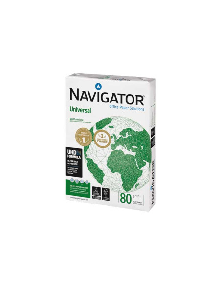 CAJA 5 PAQUETES 500h PAPEL NAVIGATOR UNIVERSAL A4