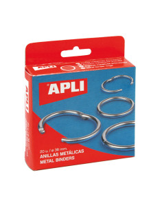 CAJA 20 ANILLAS APLI Ø 20mm
