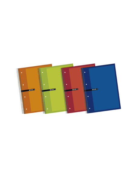 ENRI CUADERNO ESPIRAL MICROPERFORADO 140H A5 5X5M 6 TALADROS TEXTRADURAS CSURTIDOS