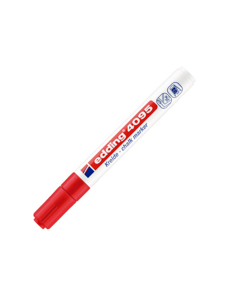 EDDING MARCADOR DE TIZA LÍQUIDA 4095 BORRABLE ROJO