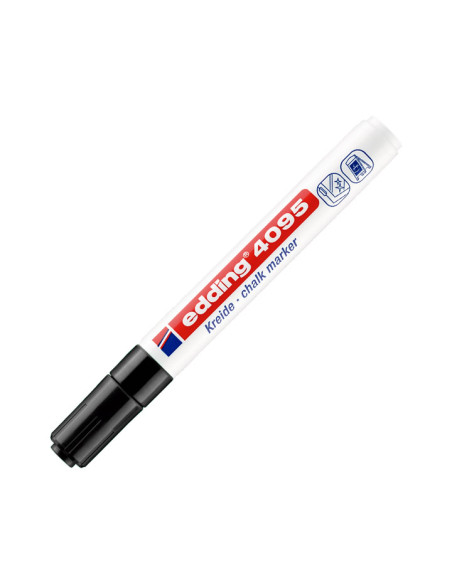 EDDING MARCADOR DE TIZA LÍQUIDA 4095 BORRABLE NEGRO