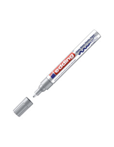 EDDING MARCADOR PERMANENTE 750 TINTA OPACA BRILLANTE PLATA 2