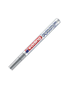 EDDING MARCADOR PERMANENTE TINTA OPACA 751 PLATA