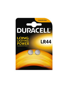 DURACELL PILA ALCALINA ESPECIAL LR44 DE BOTÓN 15 V -BLISTER 2U-