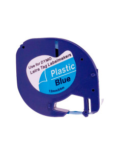 CINTA PLÁSTICO DYMO LETRA TAG 12mm x 4m