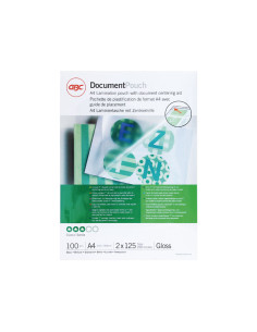 CAJA 100 BOLSAS GBC PLASTIFICACIÓN 21,6 x 30,3cm 125 MICRAS