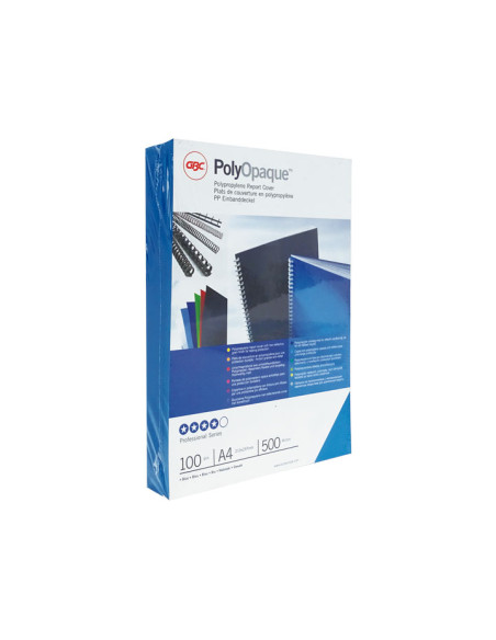 CAJA 100 CUBIERTAS GBC POLYCOVERS 500 MICRAS