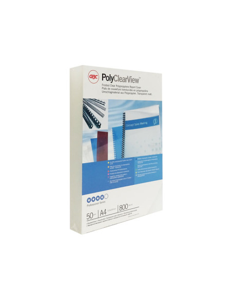 CAJA 50 CUBIERTAS GBC POLYCOVERS 800 MICRAS