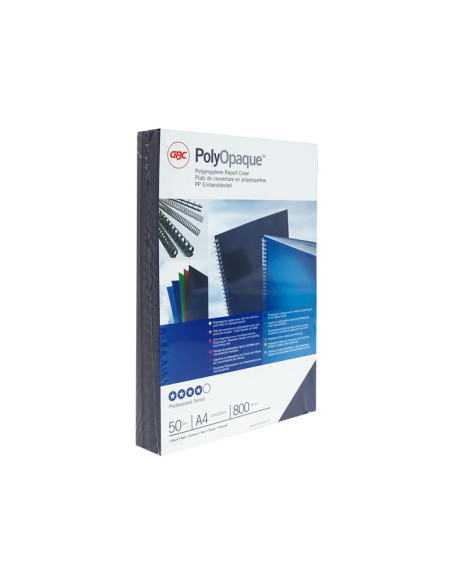 CAJA 50 CUBIERTAS GBC POLYCOVERS 800 MICRAS