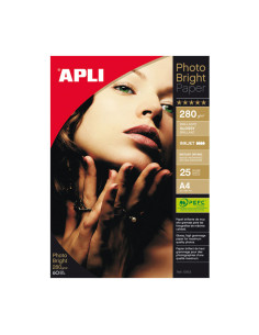 PAQUETE 25h PAPEL APLI PHOTO BRIGHT