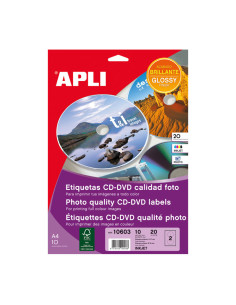 CAJA 10h ETIQUETAS APLI MULTIMEDIA Ø 117mm
