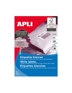 CAJA 500h ETIQUETAS POLIVALENTES APLI 210x297mm