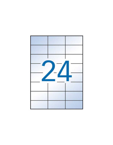 CAJA 10h ETIQUETAS APLI POLIÉSTER 70x37mm
