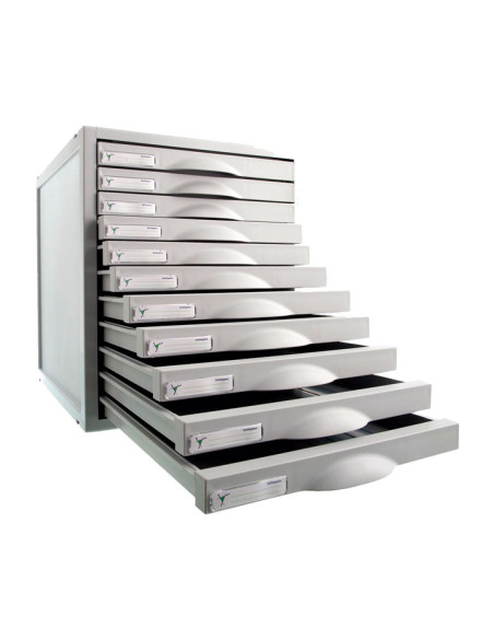 ARCHIVO 2000 MÓDULO ARCHISYSTEM DE 11 CAJONES 356X316X362 MM GRIS