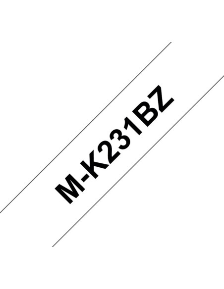 BROTHER CINTA NO LAMINADA TEXTO NEGRO SOBRE BLANCO - 12MMX8M