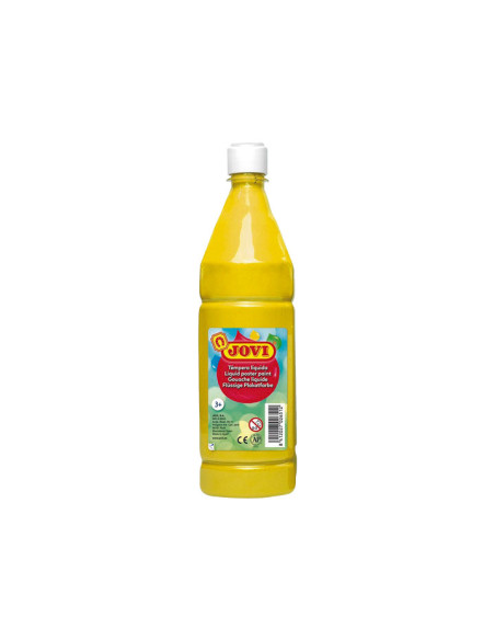 JOVI TÉMPERA LÍQUIDA PAINT AMARILLO BOTELLA 1000ML