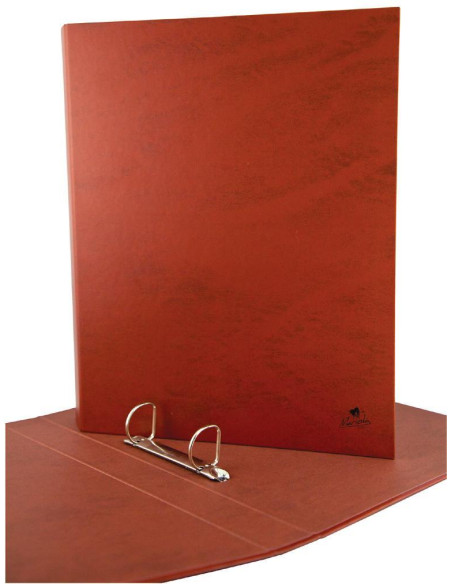MARIOLA CARPETA ANILLAS MIXTAS 2 X 40MM FOLIO CARTÓN FORRADO PLASTIFICADO MATE CUERO
