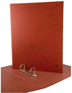 CARPETA CUERO FORRADO CON ANILLAS MARIOLA 2-40mm 4