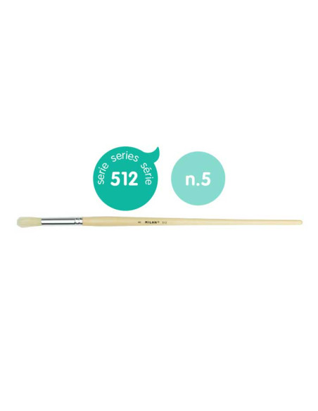 PINCEL MILAN 512 pelo NATURAL CHUNGKING REDONDO CERDA N 5