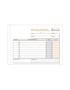 TALONARIO LOAN ENTREGAS 4 APAISADO DUPLICADO AUTOCOPIA CASTELLANO