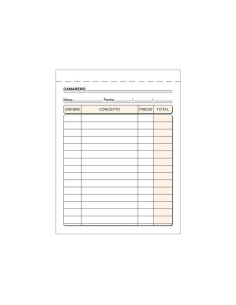 TALONARIO LOAN CAMAREROS 8 TRIPLE AUTOCOPIA CATALÁN