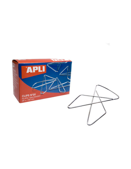 CAJA 50 CLIPS APLI MARIPOSA N10