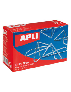 CAJA 25 CLIPS APLI MARIPOSA N20