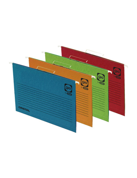 PACK 25 CARPETAS COLGANTES GIO DE COLOR F