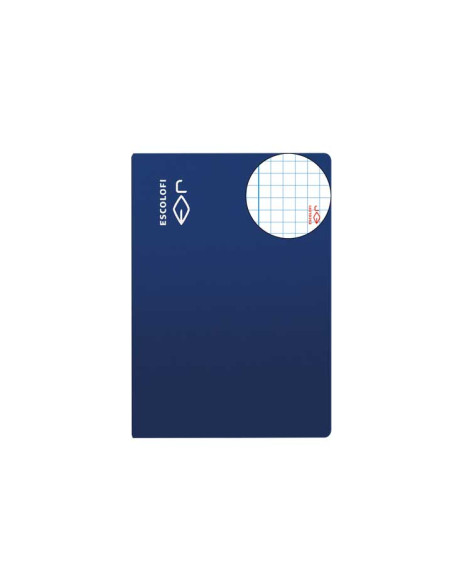 LIBRETA ESCOLOFI 4 50h CUADRIC4x4 70g CMARGEN AZUL