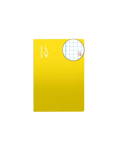 LIBRETA ESCOLOFI 4 50h CUADRIC5x5 70g CMARGEN AMARILLO