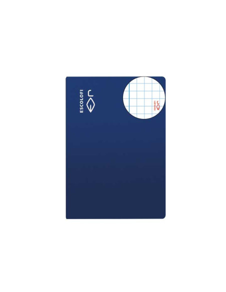 LIBRETA ESCOLOFI 4 50h CUADRIC5x5 70g CMARGEN AZUL