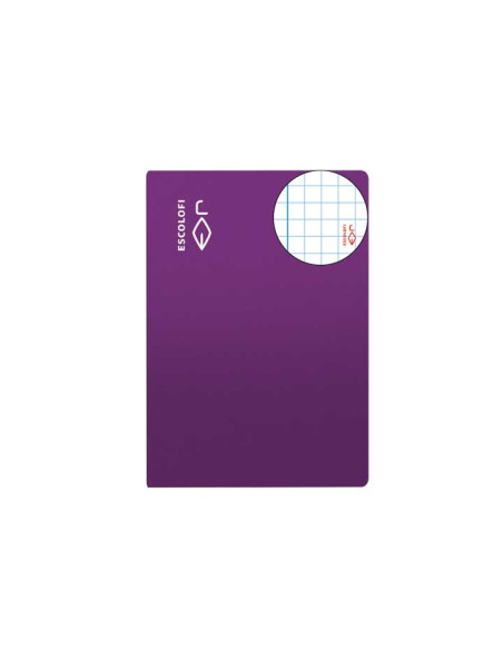 LIBRETA ESCOLOFI 4 50h CUADRIC5x5 70g CMARGEN VIOLETA