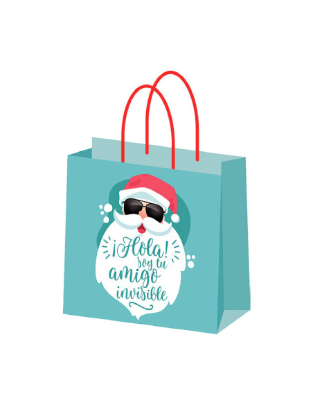CAJA 25 BOLSAS DE NAVIDAD CELULOSA CON MENSAJE