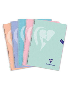 BLOC CLAIREFONTAINE  MIMESYS POLIPROPILENO F 80h 4x4 90g COLORES PASTEL PACK DE 5