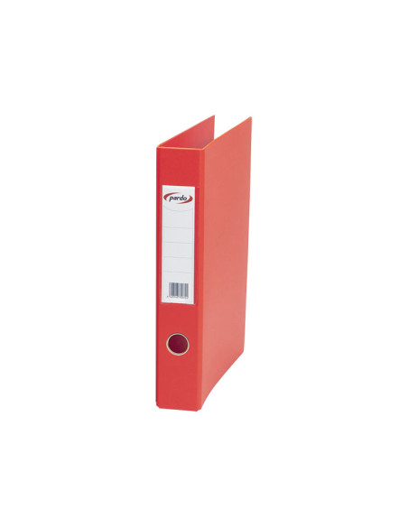 CARPETA de ANILLAS PARDO PLASTICO EXTRA F 2 anMIXTAS 40mm ROJO