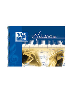 LIBRETA DE MÚSICA OXFORD 4 APAISADO
