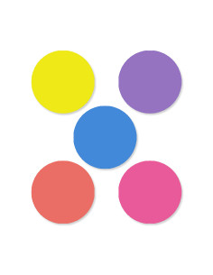 CAJA 50 ROLLOS PAPEL DE REGALO NEÓN 2m