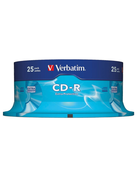 BOBINA 25 CD-R VERBATIM 52X 700MB DATALIFE