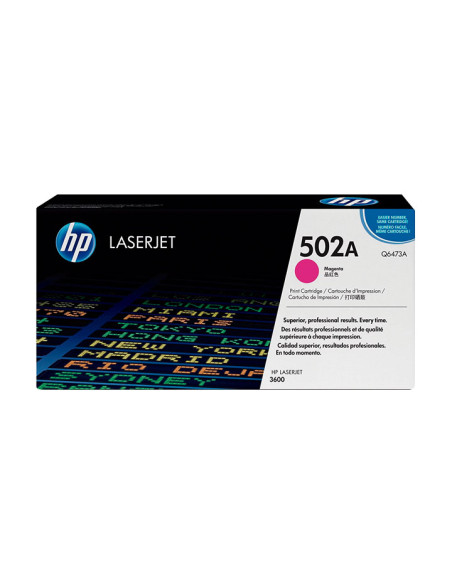 TONER HP N 502A Q6473A LASERJER COLOR 3600 MAGENTA 4000 PÁG