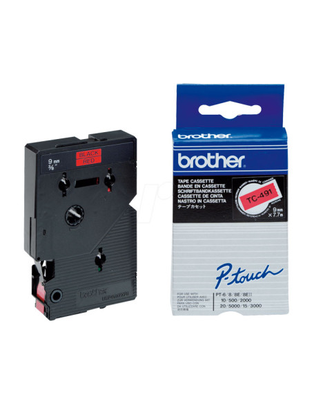 CINTA BROTHER LAMINADA TC-491 9mmx77m